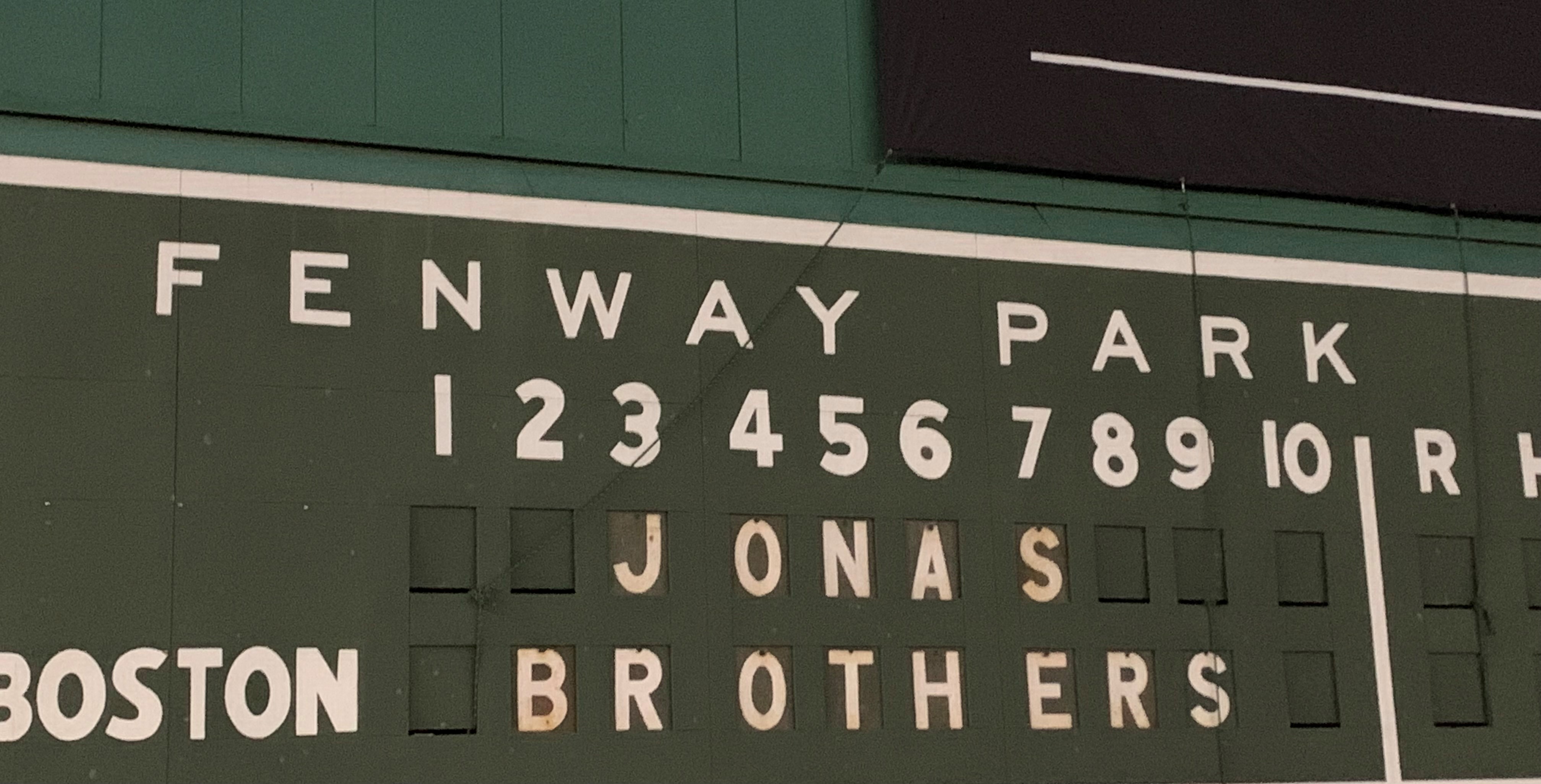 Jonas Brothers Rock Fenway | The Hawk